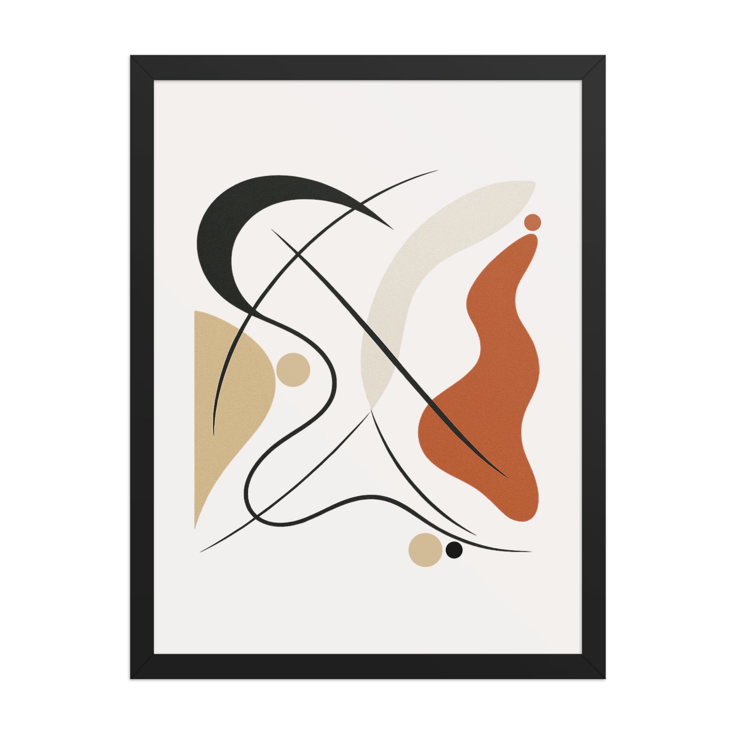 Framed Abstract Wall Art- Bold Wall Art for Interior design by Impressions Art available in size A2 for premium home and office decor.