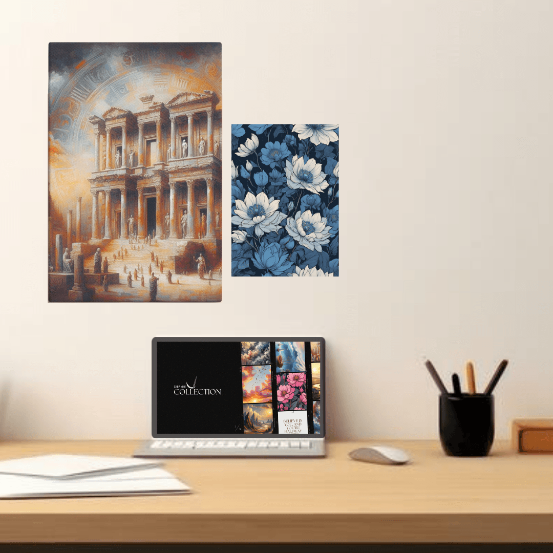 Ancient Surrealist Inspired Thick Canvas wall art for home and office decor only at Impressions Art.