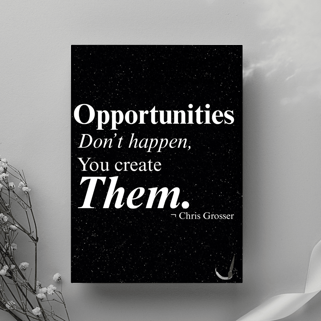 Motivational Wall Art Poster-Modern Inspirational Quote Poster by Impressions Art. Available in sizes A4, A3 and A2 for minimalist home and office decor.
