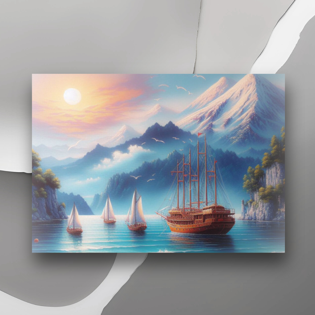 Nautical Serenity Maritime Wall Art Poster nature inspired only at Impressions Art. Available in perfect sizes A4 and A3 for modern and sleek home and office decor.
