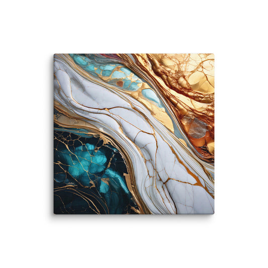 Elements in Motion – Modern Abstract Fluid Texture Thick Canvas Wall Art for home or office decor only at Impressions Art