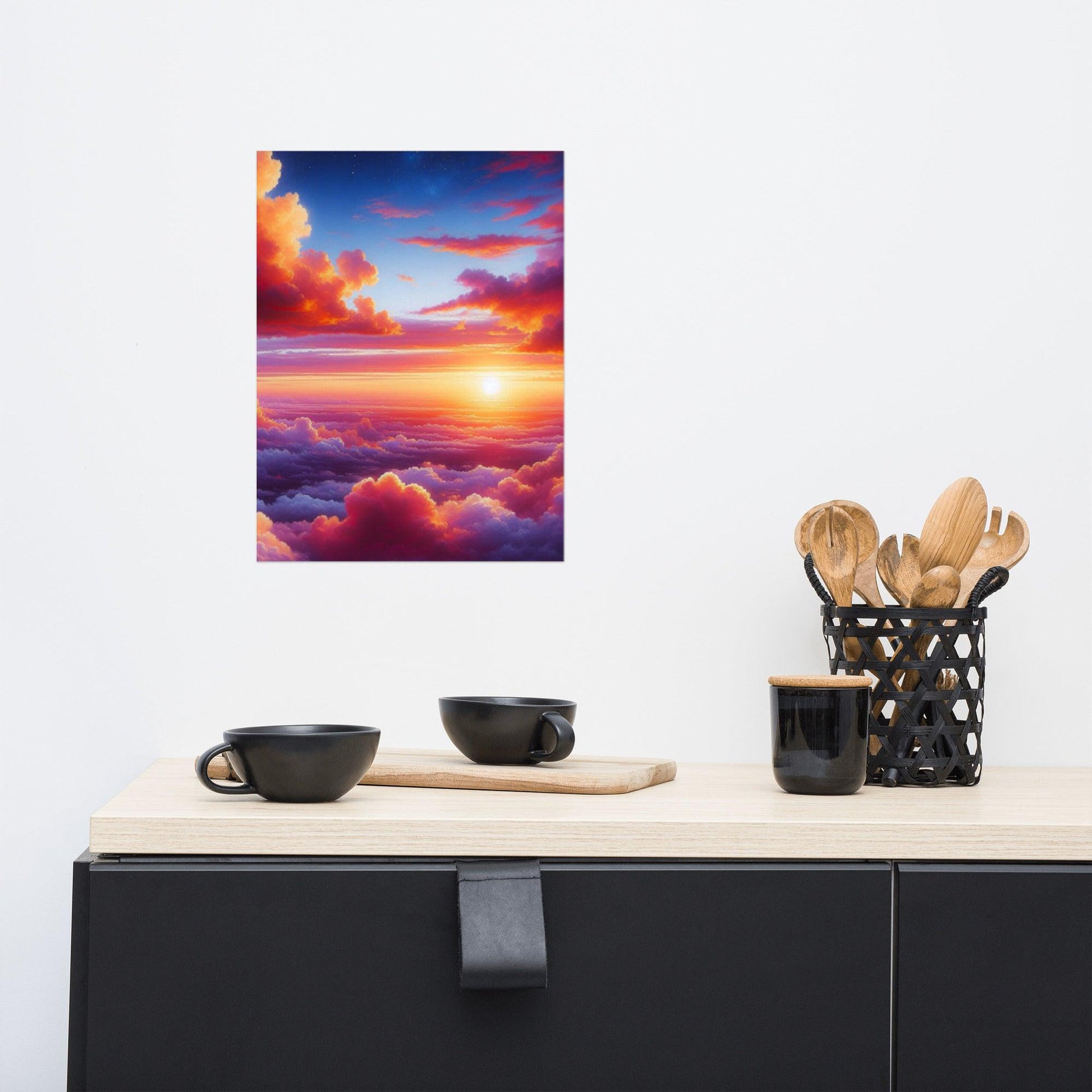 Pink cloud- dreamy sky exclusive art print poster for home and office decor at Impressions Art collection.