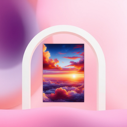 Pink cloud- dreamy sky exclusive art print poster for home and office decor at Impressions Art collection.