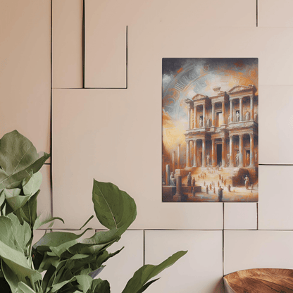 Ancient Surrealist Inspired Thick Canvas Exclusive Wall Art Print only at Impressions art. Perfect for minimalist and cool interior design. Sizes available are A4 and A3.