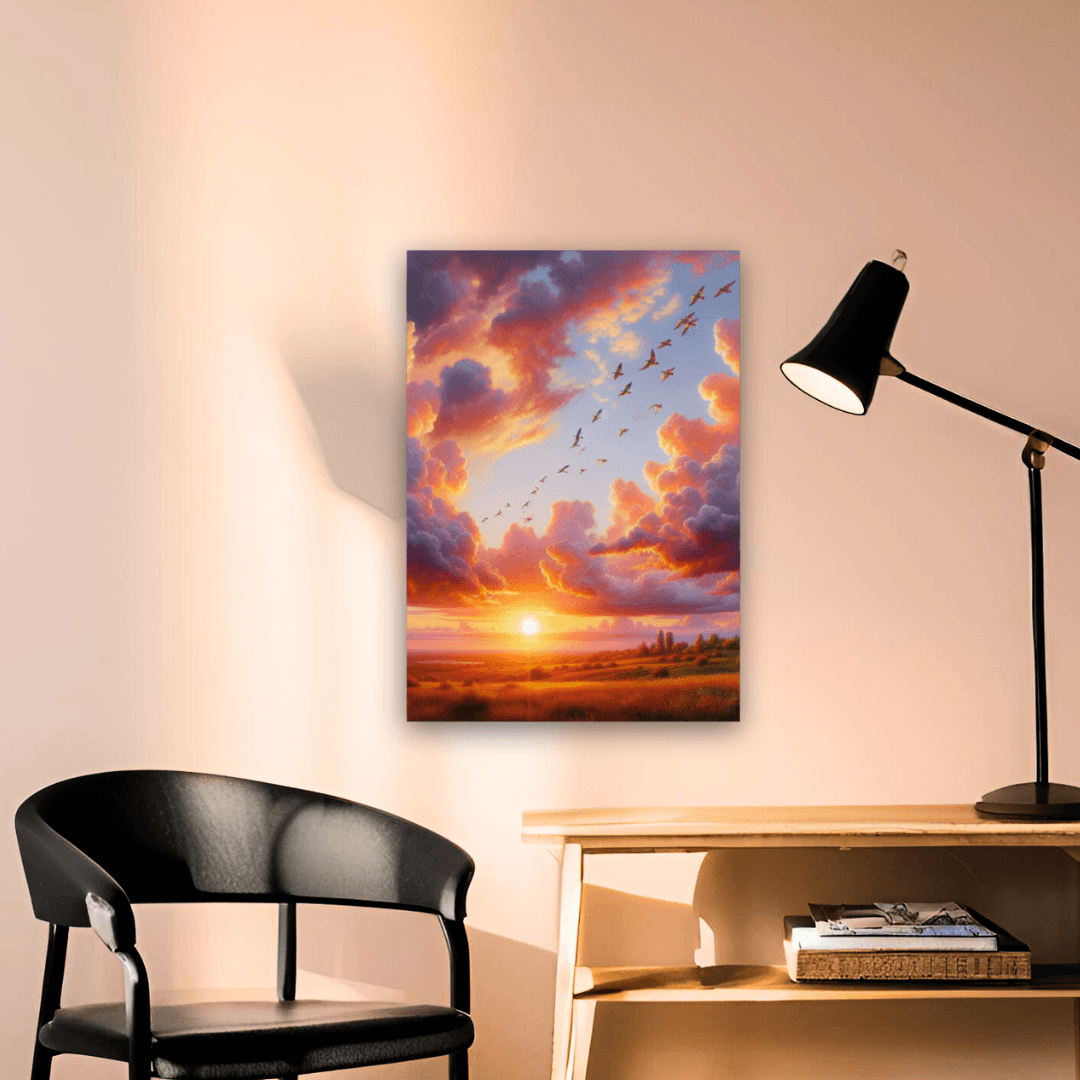 Vibrant autumn-themed art print featuring the premium 'Autumn Whispers' design – perfect for UK home or office decor by Impressions Art.