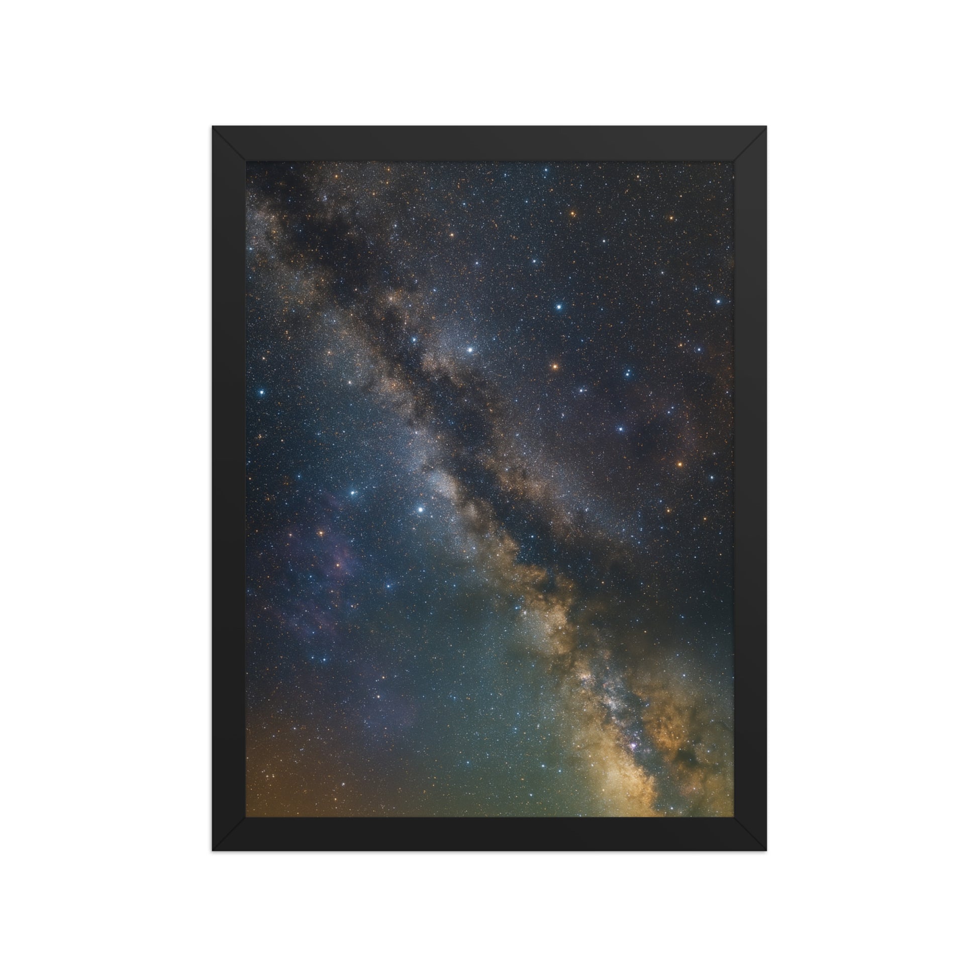 Celestial Wonder – Milky Way Inspired Framed Wall Art by Impressions Art. Premium A3 Framed Wall Art Poster Print for Mystical and Modern Home Decor.