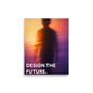 Design the future- A modern retro style art print poster for bedroom and office walls by Impressions Art in A4.