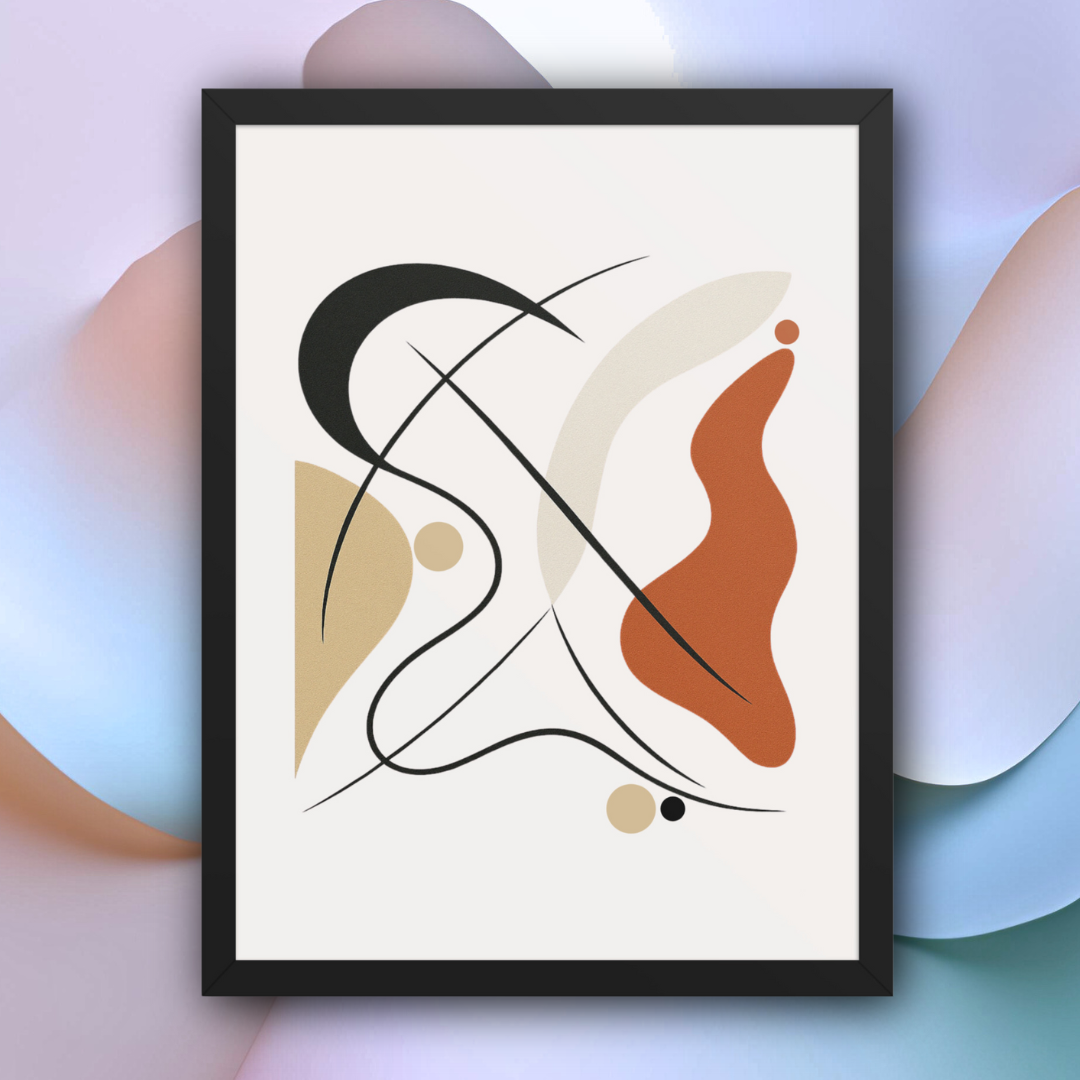 Bold Framed Abstract Wall Art for UK Interior Design at Impressions Art. Perfect for mordern home decor.