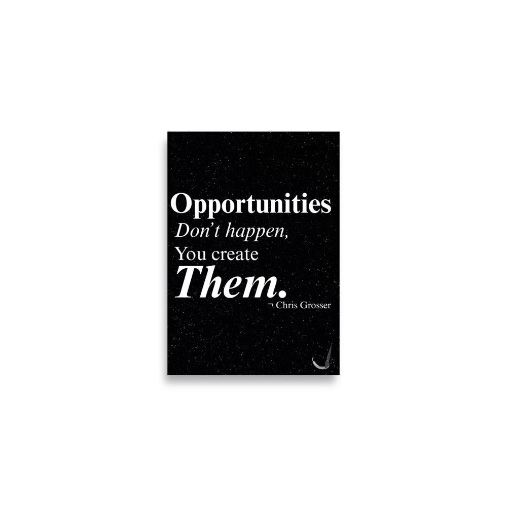 Motivational Wall Art Poster-Modern Inspirational Quote Poster by Impressions Art. Available in size A2  for minimalist home and office decor.