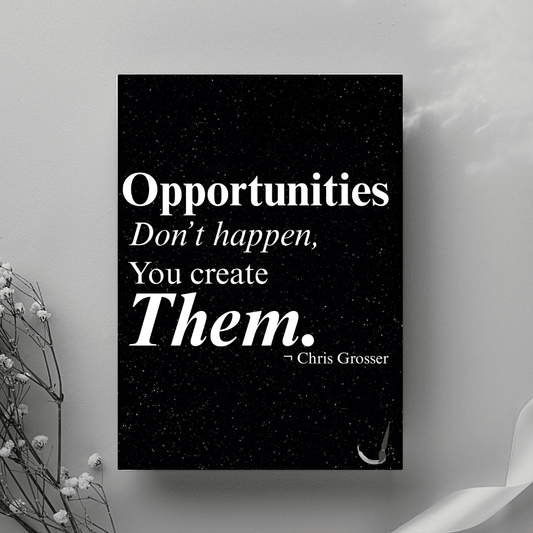 Motivational Wall Art Poster-Modern Inspirational Quote Poster by Impressions Art. Available in sizes A4, A3 and A2 for minimalist home and office decor.