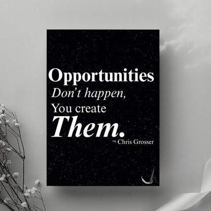 Motivational Wall Art Poster-Modern Inspirational Quote Poster by Impressions Art. Available in sizes A4, A3 and A2 for minimalist home and office decor.
