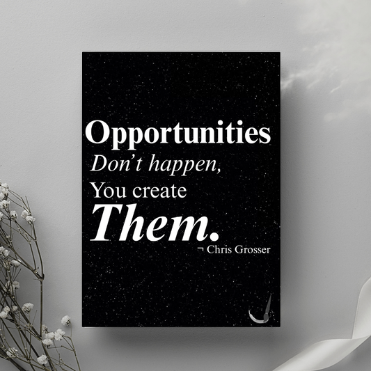 Motivational Wall Art Poster-Modern Inspirational Quote Poster by Impressions Art. Available in sizes A4, A3 and A2 for minimalist home and office decor.