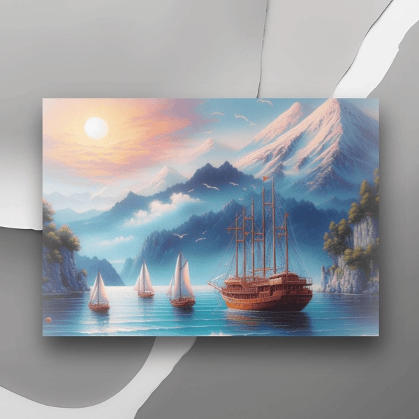Nautical Serenity Maritime Wall Art Poster nature inspired only at Impressions Art. Available in perfect sizes A4 and A3 for modern and sleek home and office decor.